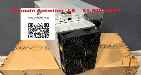 Bitmain Antminer Litecoin Miner L9 + Psu For sale 1500$